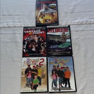 Collection of 5 Action and Adventure DVDs